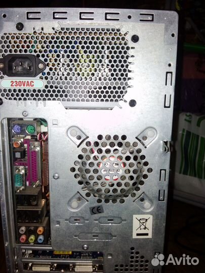 Компьютер 775 Core 2 Duo E6300 P35, монитор, мышь