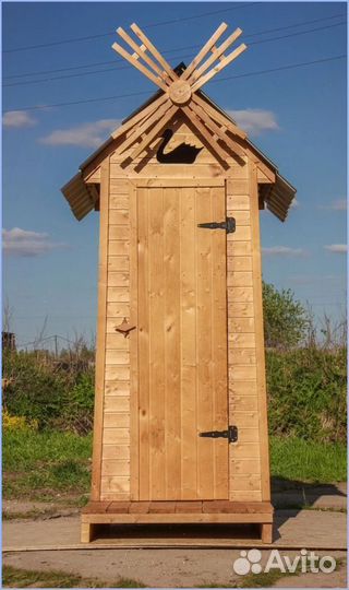 Дачный туалет с лебедем мюр 742