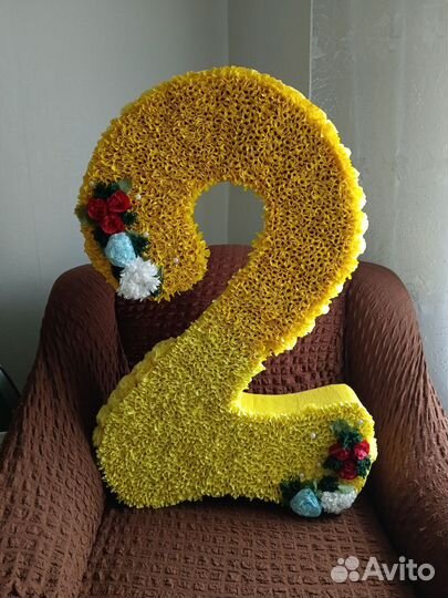 Объемная цифра 2