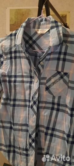 Рубашка в клетку детская