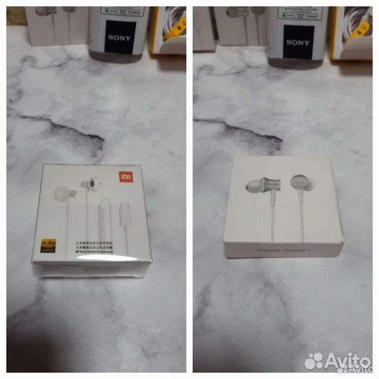 Проводные наушники Realme Sony Xiaomi