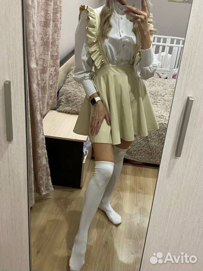 Кожаная юбка