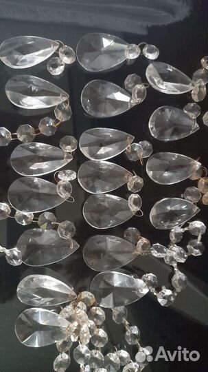 Хрустальные подвески для люстры, висюльки