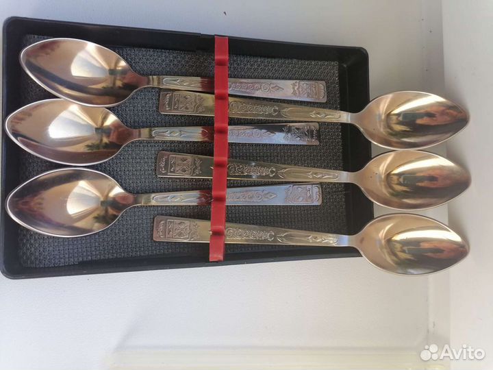 Ложка с позолотой, М Н Ц