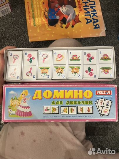 Кубики обучающие, домино