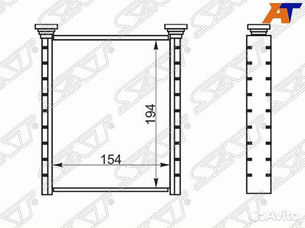 Радиатор отопителя салона toyota quantum