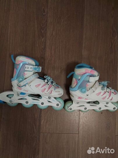 Роликовые коньки детские раздвижные, бу