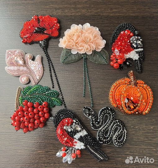 Брошь ручной работы