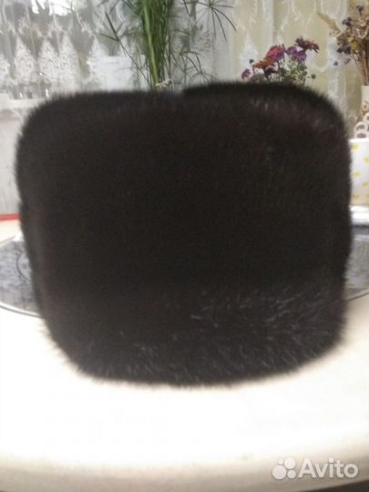 Норковая шапка мужская новая