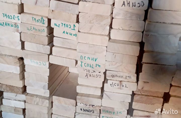 Полок осина для бани 30х90х1000 мм сорт 1 (A)