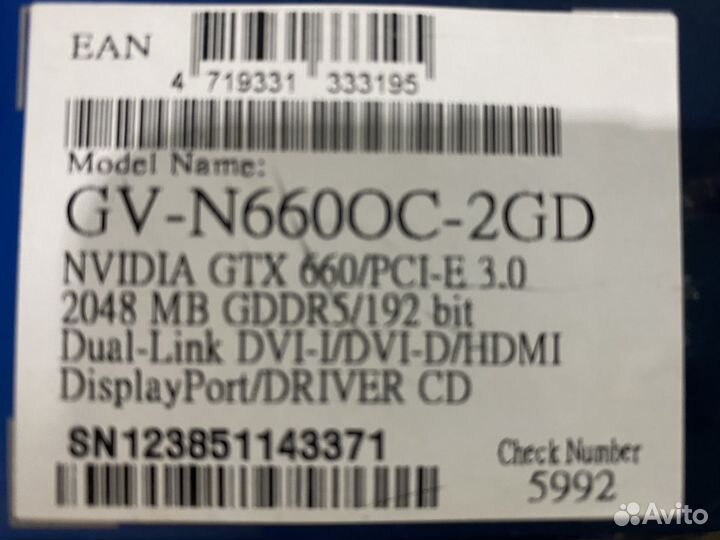 Видеокарта GTX 660 2gb