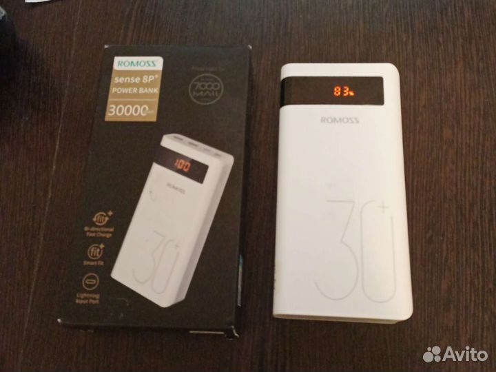 Повербанк romoss sense 8p+ 30000mAh