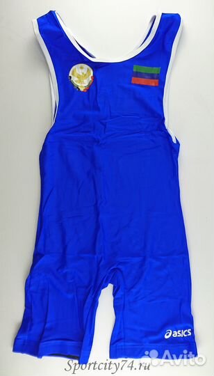 Трико борцовское Asics Dagestan синее (M)