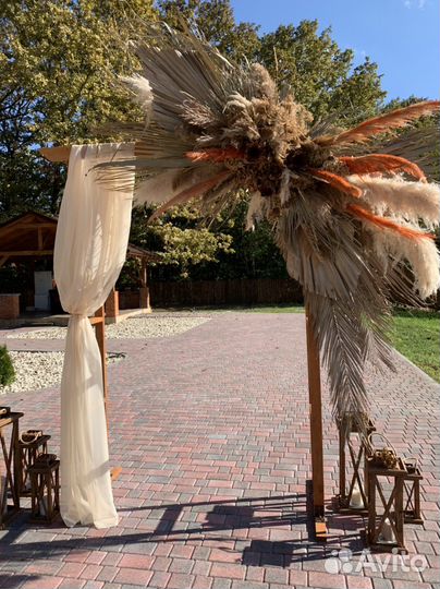 Композиция из сухоцветов. Бохо