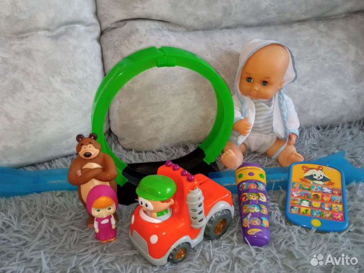 Игрушки Полесье машинки,конструктор выдувной больш