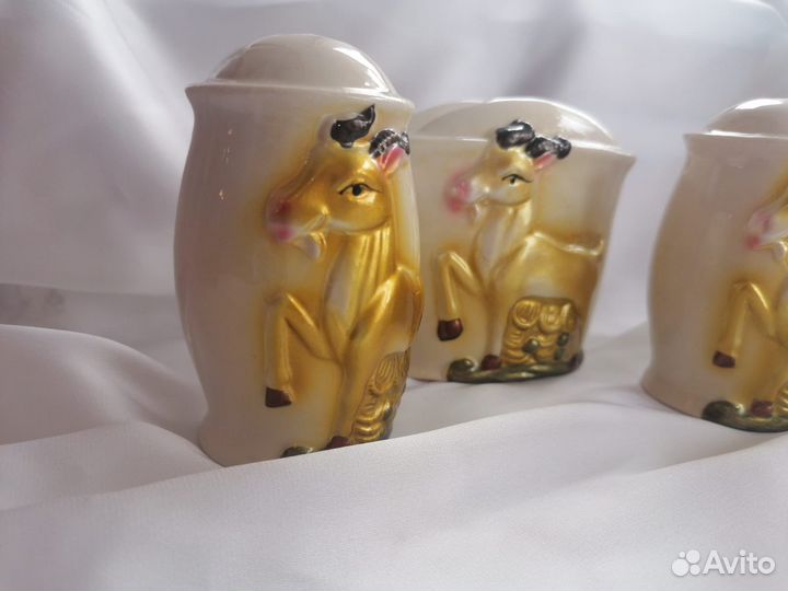 Набор для специй перечница, солоничка, салфетница