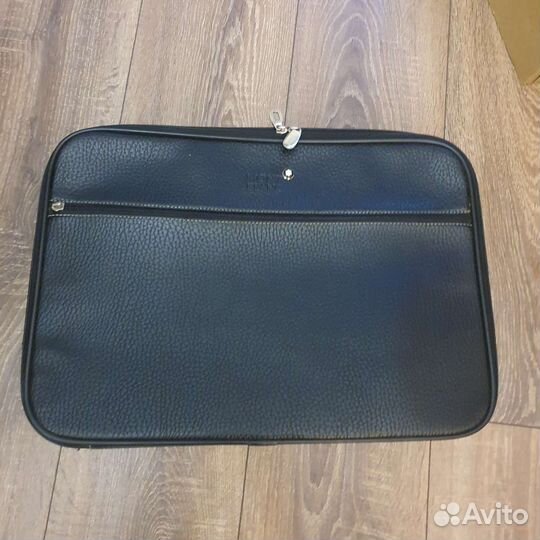 Кожаная сумка Mont blanc для ноутбука