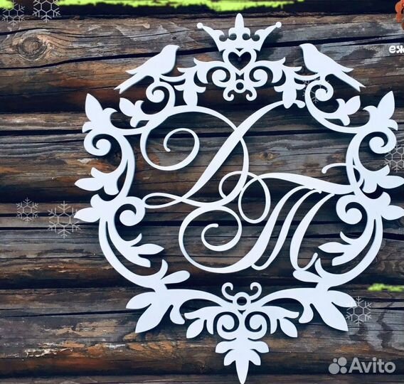 Монограмма на свадьбу (свадебный герб)