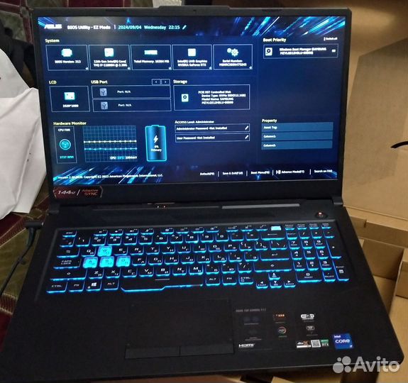 Игровой ноутбук asus TUF Gaming F17