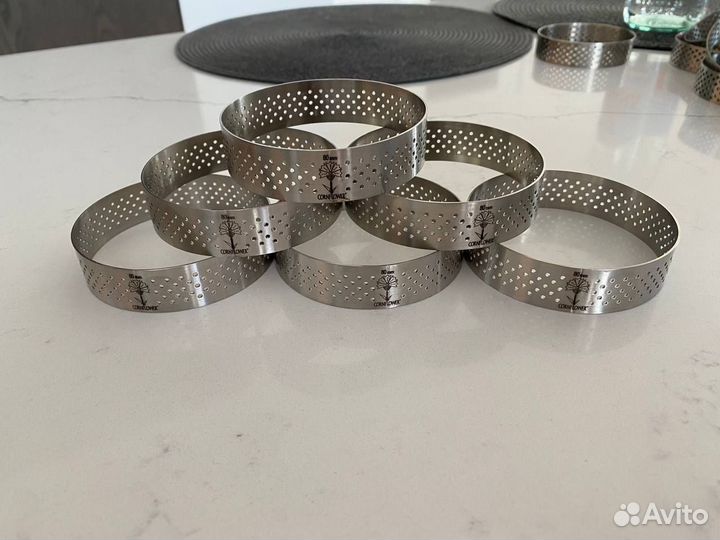 Формы для тарталеток 8 см перфорированные