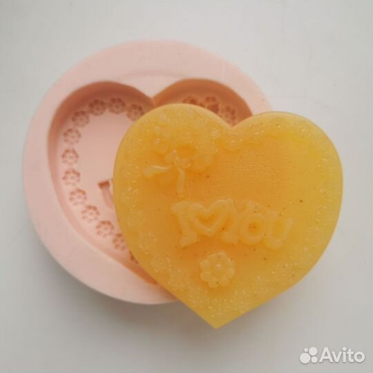 Молд силиконовая форма для мыла 3d роза, медведь