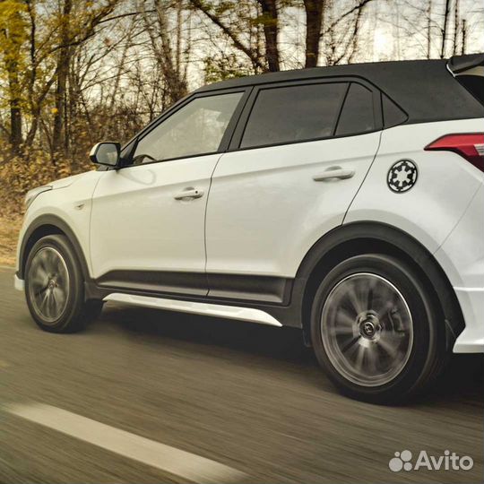 Накладки на пороги Hyundai Creta 2016-2020