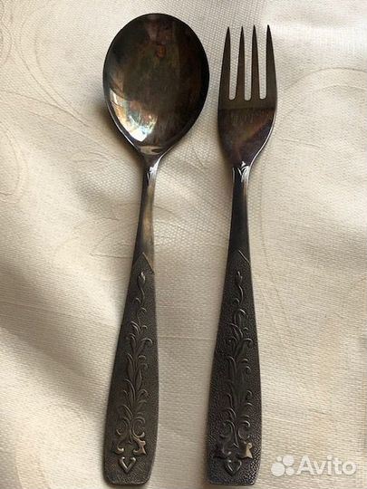 Кухонная утварь СССР Ложка и вилка, штопор, венчик