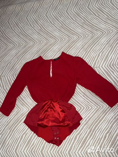 Блузка-боди женская с укороченными рукавами