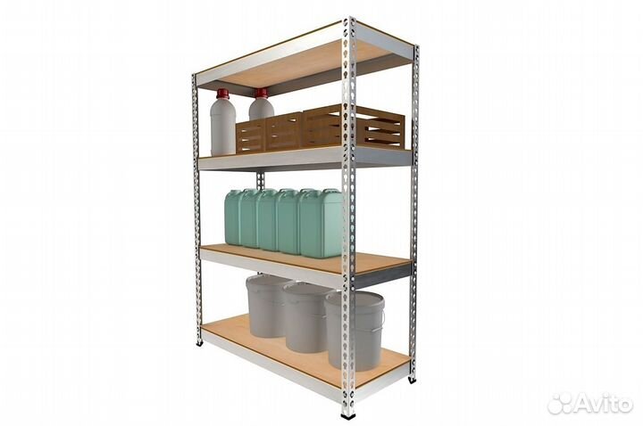 Стеллажи металлические с фанерными полками каталог