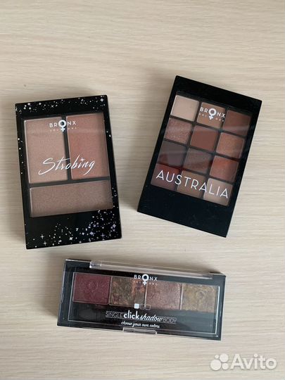 Палетки теней и для контурирования Bronx новые