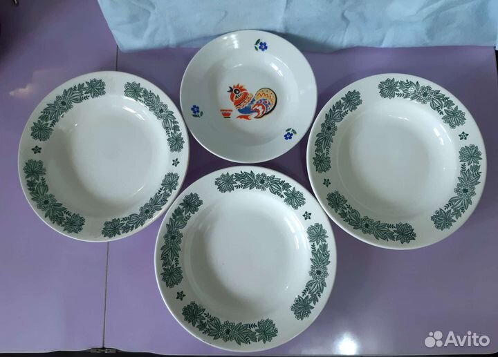 Тарелки СССР фарфор,Буди,винтаж
