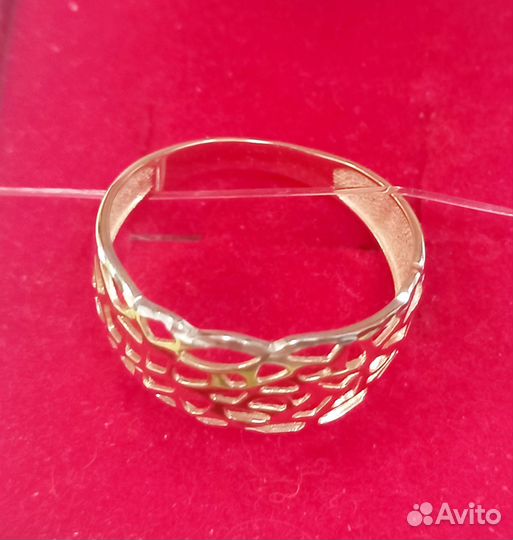 Золотое кольцо новое (арт.114398) Л101Б