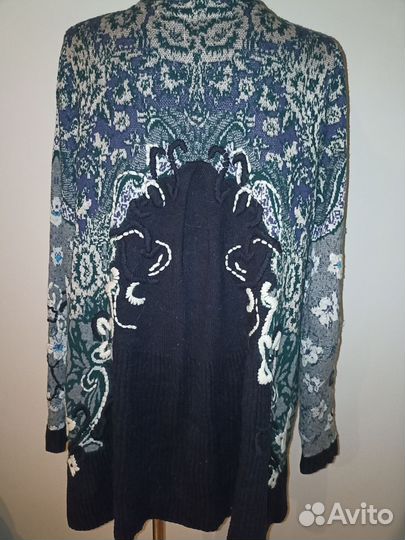 Винтажный кардиган L женский шерсть