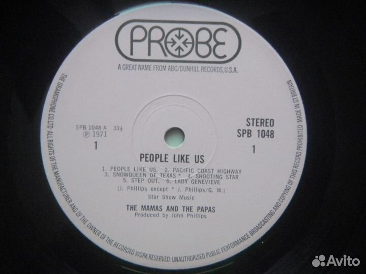 The Mamas & The Papas People Like Us UK 70 EX/VG+