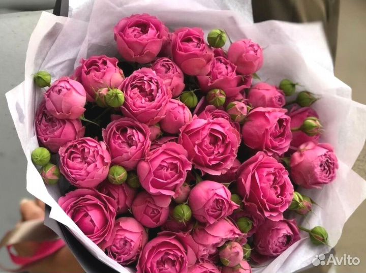 Букет из 9 пионовидных роз