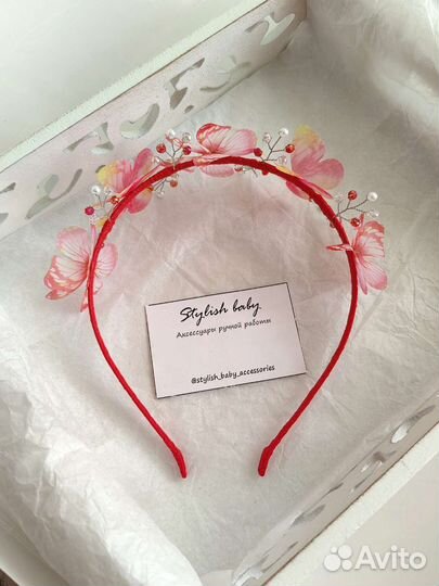 Ободок для волос ручной работы 