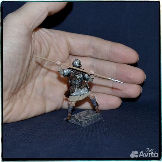 Викинг Оловянная миниатюра Солдатик 54 мм