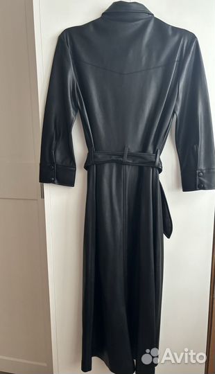 Платье mango из экокожи