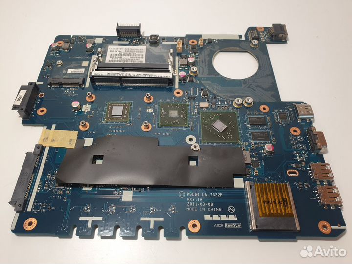 Материнская плата Asus K53B LA-7322P неисправная