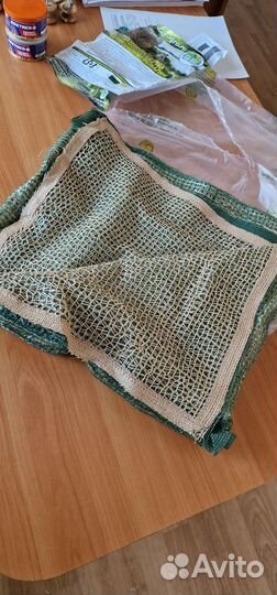 Маскировочная сеть 40% 1,5х3м двухсторонняя Камыш