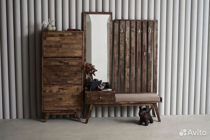 Вешалка настенная деревянная City в прихожую