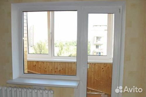 Оконный блок балконной дверью