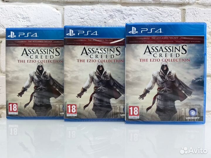 Assassin's Creed The Ezio Collection PS4 новый дис