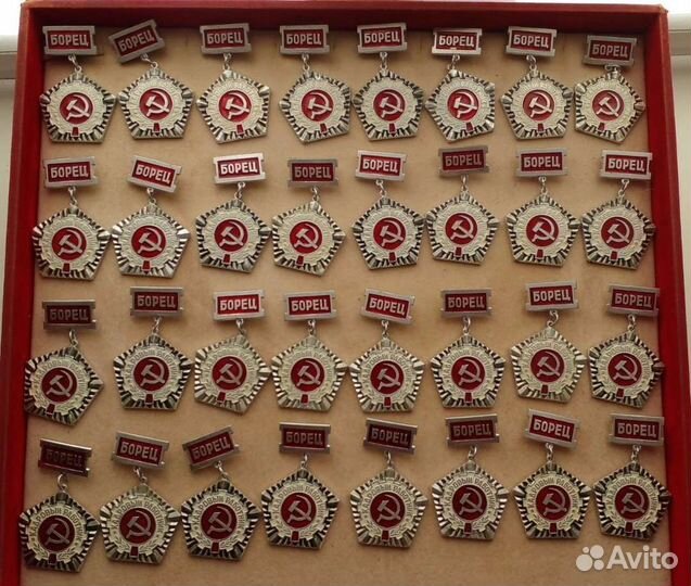 Значок пионерский лагерь Борец