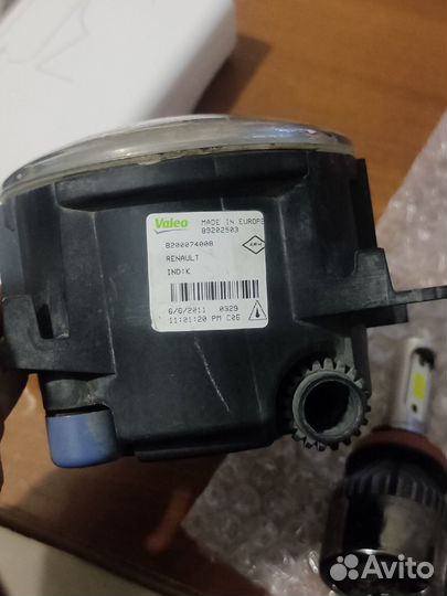 Противотуманные фары Valeo ориг + LED лампы 6000K