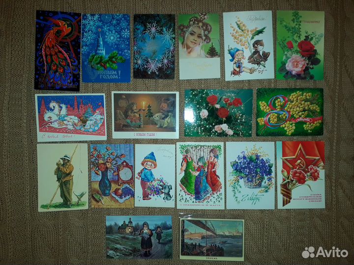 Почтовые поздравит. открытки СССР Россия Египет