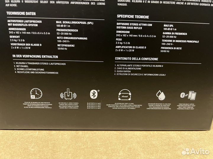 Marshall Kilburn 2 Black Колонка