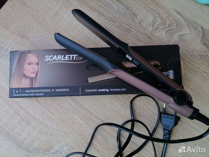 Щипцы для выпрямления и завивки волос Scarlett,б/у