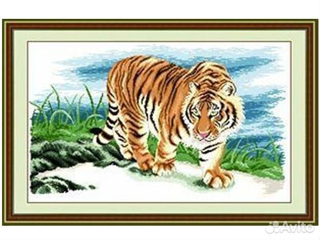 Набор для вышивания Тигр 75*50 см
