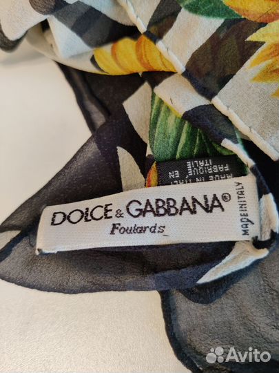 Шёлковый шарф Dolce Gabbana, бу